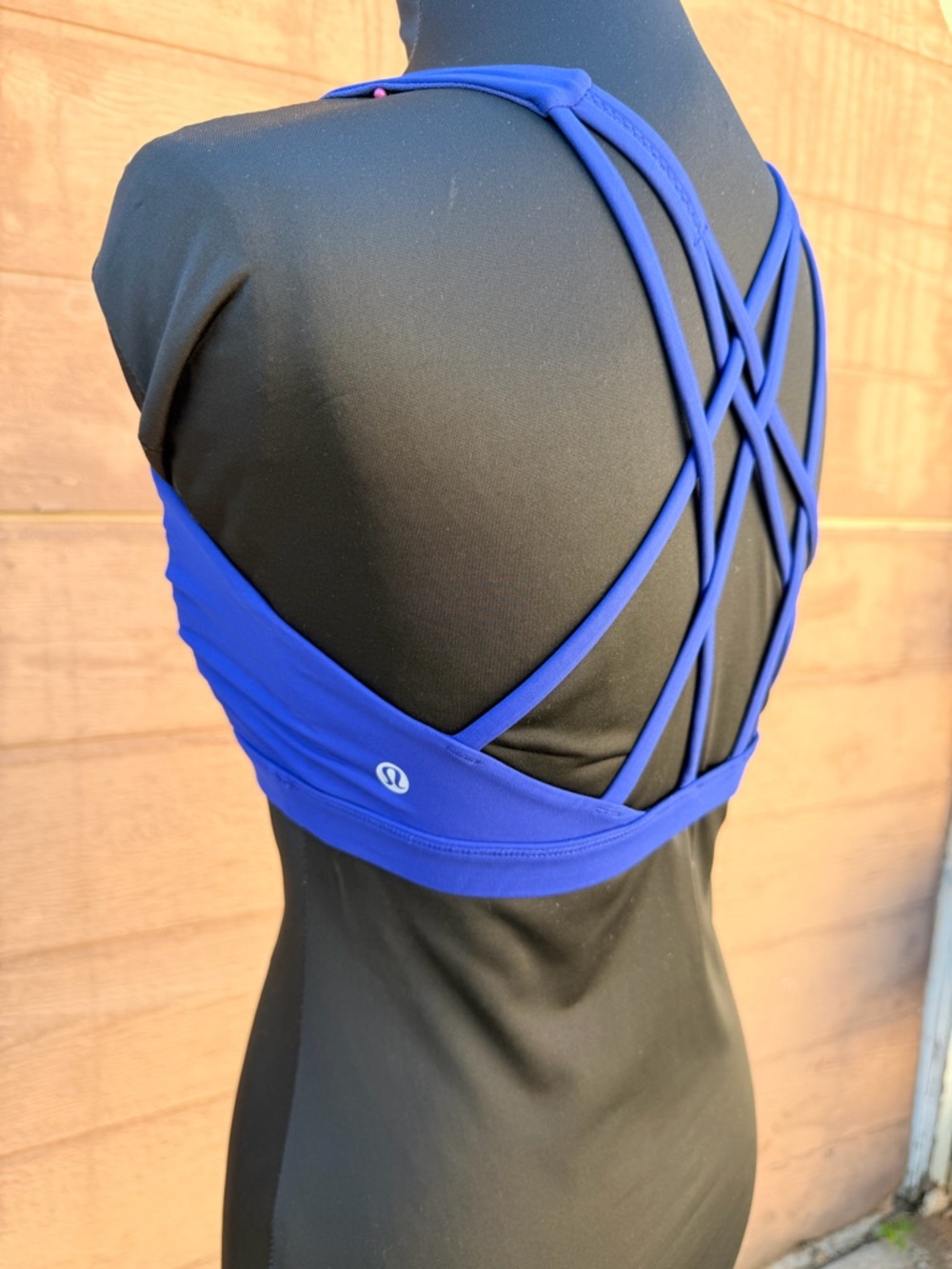 lululemon athletica Strappy Back Sports Bra - Bright Blue - Picture 4 of 10